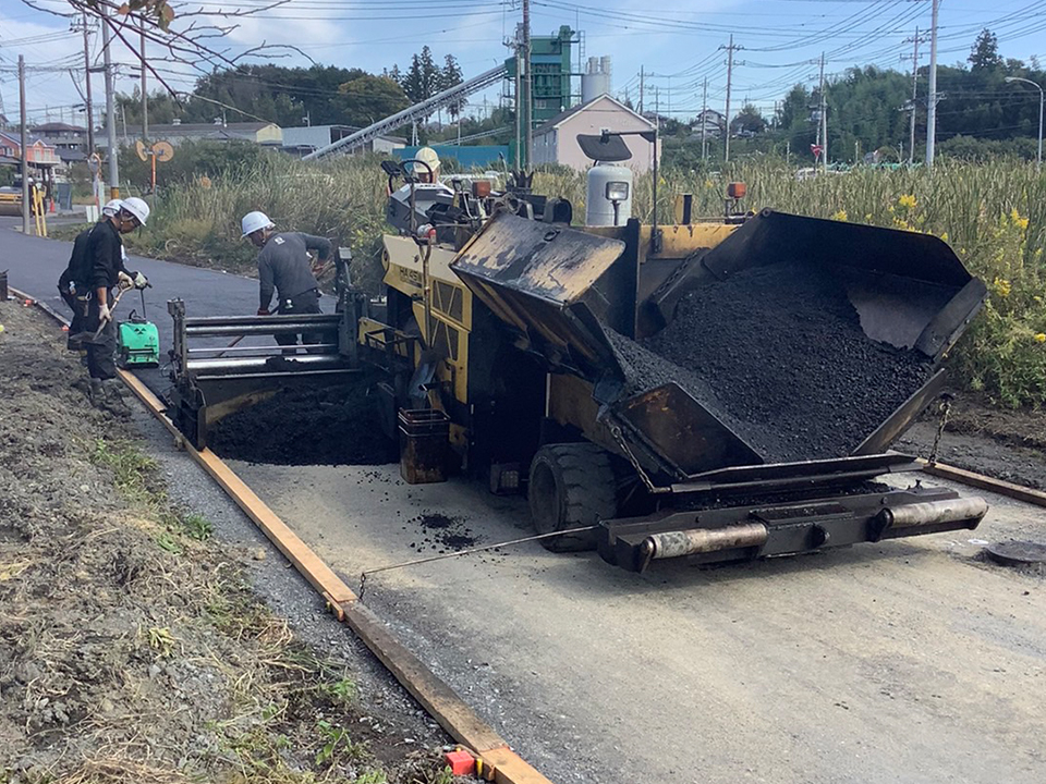 茨城県笠間市 道路舗装工事