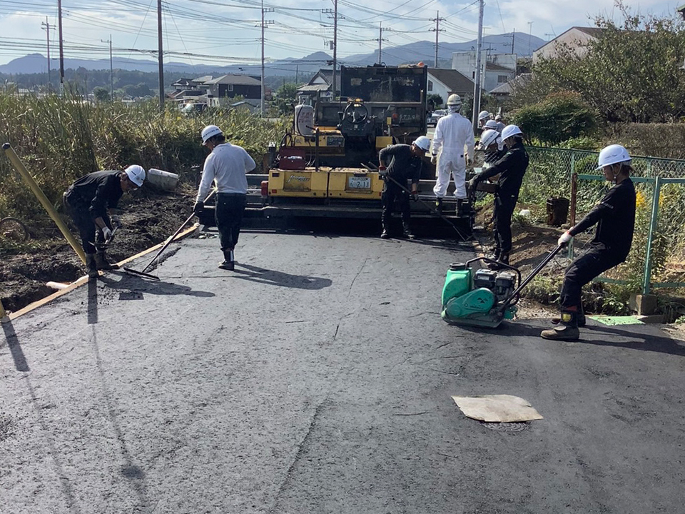 茨城県笠間市 道路舗装工事