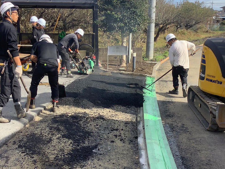 茨城県笠間市 道路舗装工事