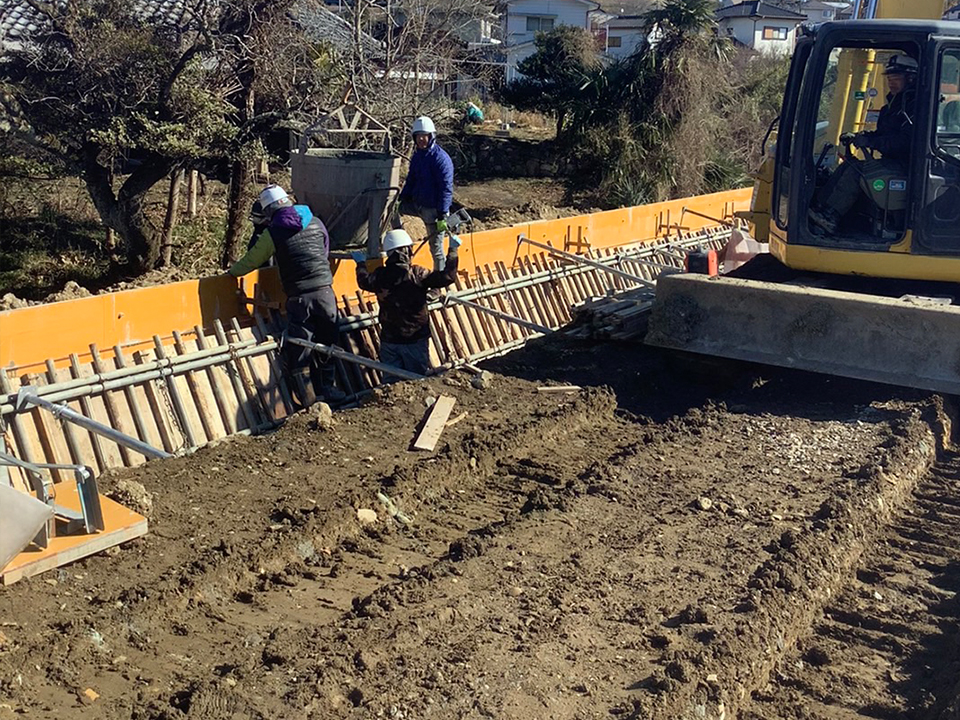 茨城県常陸太田市 R293バイパス 補強土壁工事