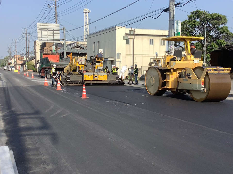 茨城県常陸大宮市 国道293号 道路舗装工事