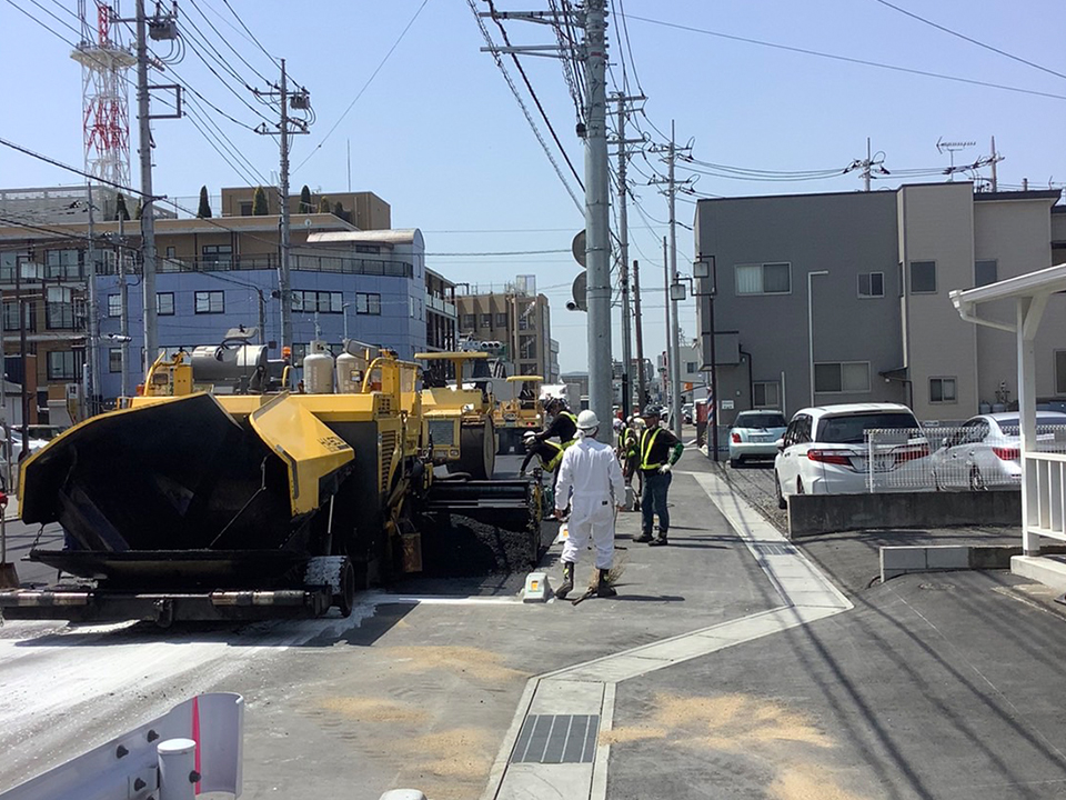 茨城県常陸大宮市 国道293号 道路舗装工事