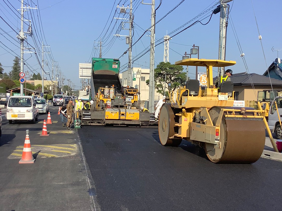 茨城県常陸大宮市 国道293号 道路舗装工事