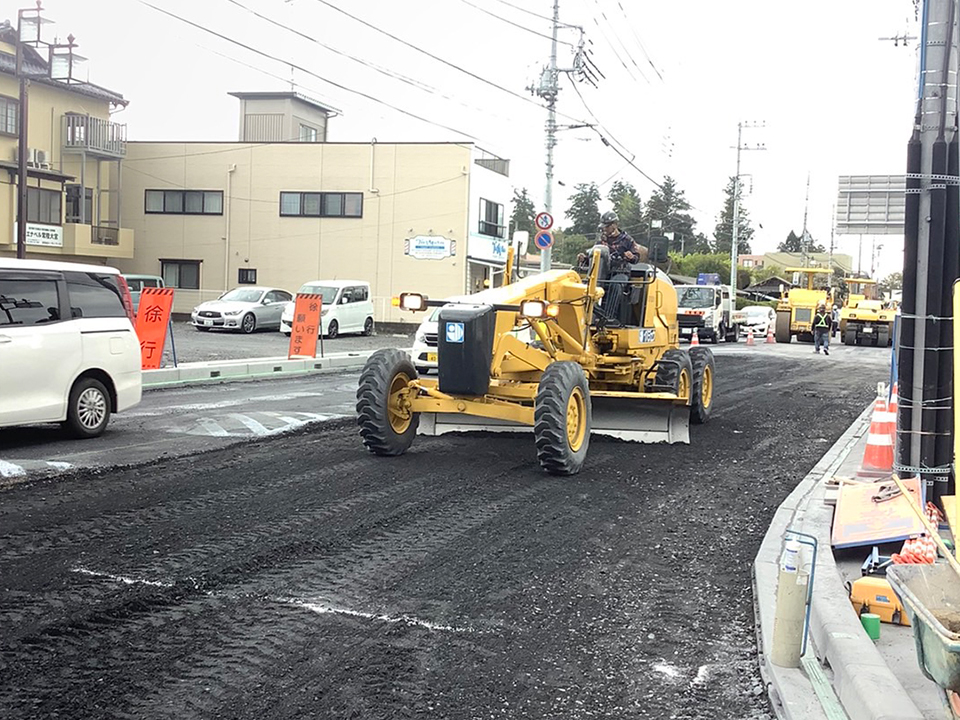 茨城県常陸大宮市 国道293号 道路舗装工事