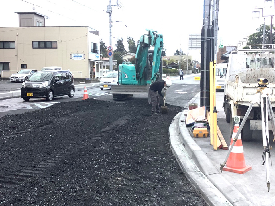 茨城県常陸大宮市 国道293号 道路舗装工事