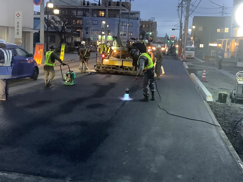 茨城県常陸大宮市 国道293号 道路舗装工事