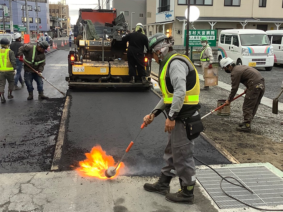 茨城県常陸大宮市 国道293号 道路舗装工事