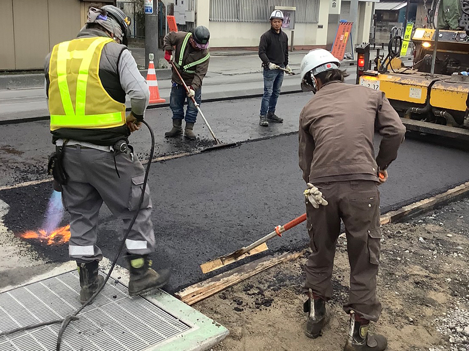 茨城県常陸大宮市 国道293号 道路舗装工事