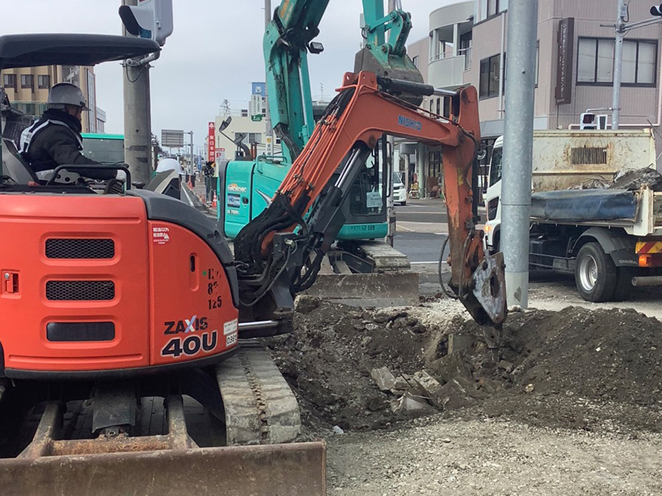 茨城県常陸大宮市 国道293号 道路舗装工事